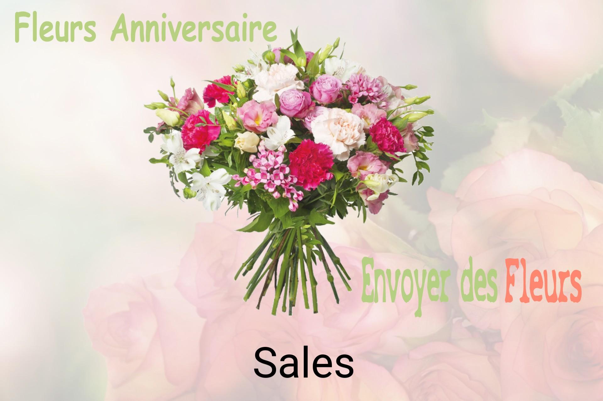 Bouquet de fleurs d’anniversaire livré à Sales