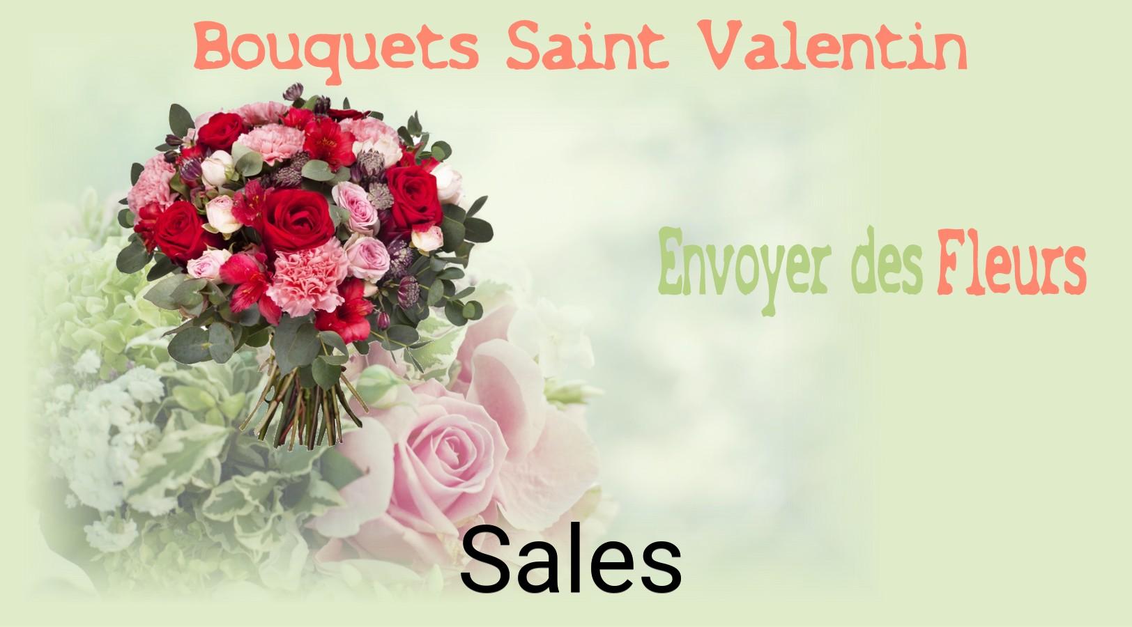 Roses de Saint-Valentin livrées à Sales